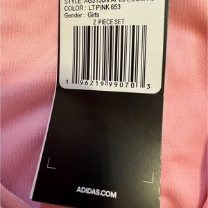 Baby girl adidas 2 piece set NWT